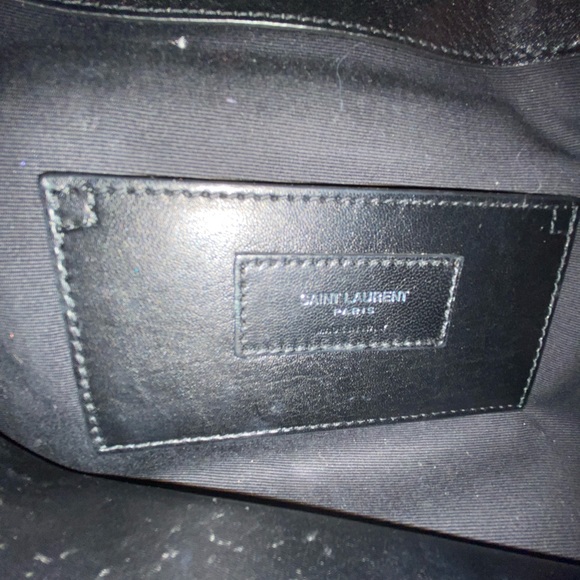 YSL COLLEGE LARGE IN QUILTED LEATHER ALL BLACK - Picture 6 of 14